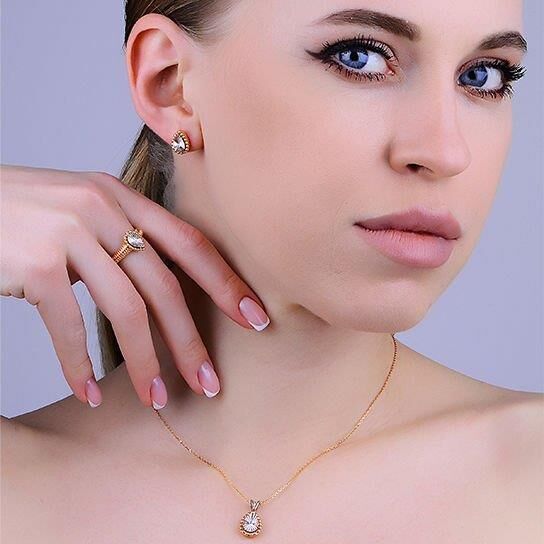 0.08 Karat Fantezi Pırlanta Set - IDL Sertifikalı - 4