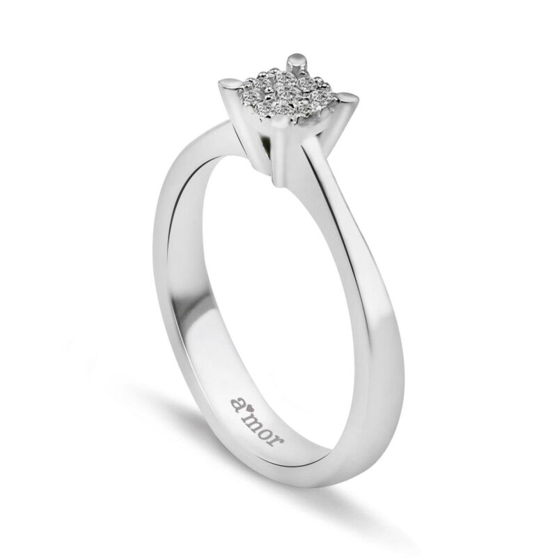 0.08 Karat Pırlanta Coronet Yüzük - IDL Sertifikalı - 2