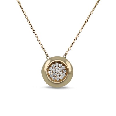 0.12 Karat Pırlanta Coronet Kolye - IDL Sertifikalı - 1