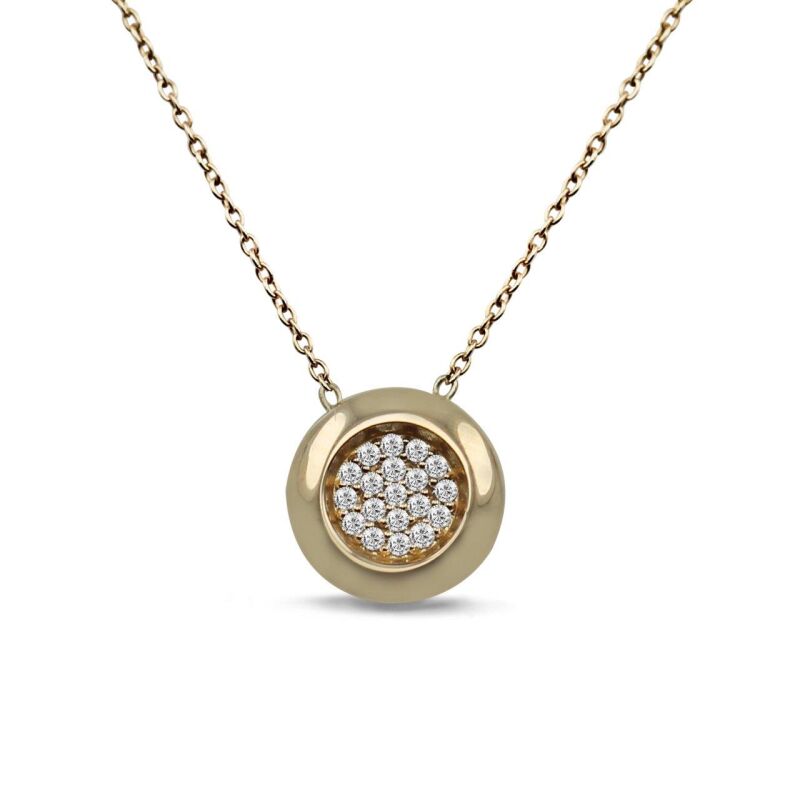 0.12 Karat Pırlanta Coronet Kolye - IDL Sertifikalı - 1