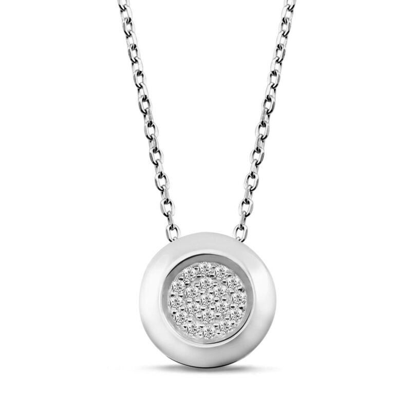 0.12 Karat Pırlanta Fantezi Kolye - IDL Sertifikalı - 1