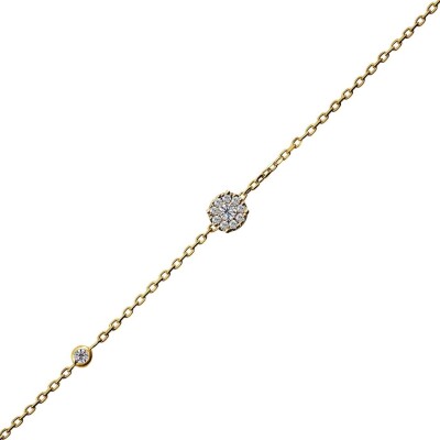 0.13 Karat Pırlanta Coronet Bileklik - IDL Sertifikalı - 1