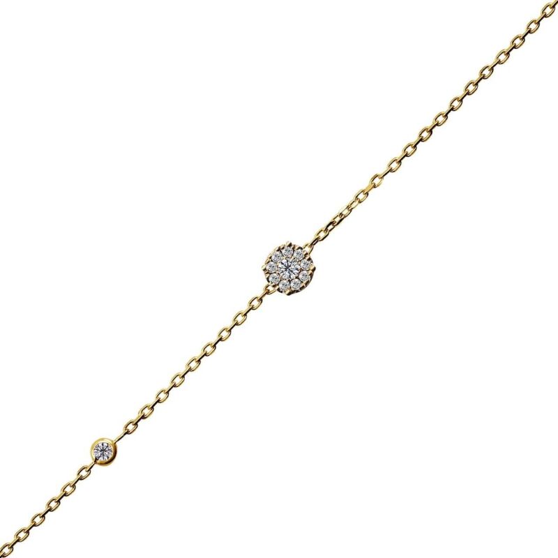 0.13 Karat Pırlanta Coronet Bileklik - IDL Sertifikalı - 1