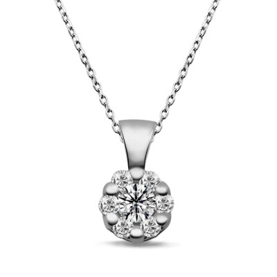 0.13 Karat Pırlanta Coronet Kolye - IDL Sertifikalı - 1