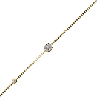 0.14 Karat Pırlanta Coronet Bileklik - IDL Sertifikalı - 1