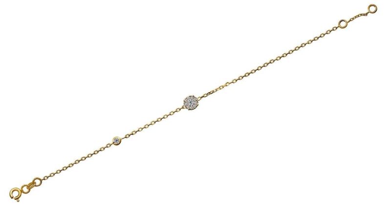 0.14 Karat Pırlanta Coronet Bileklik - IDL Sertifikalı - 2