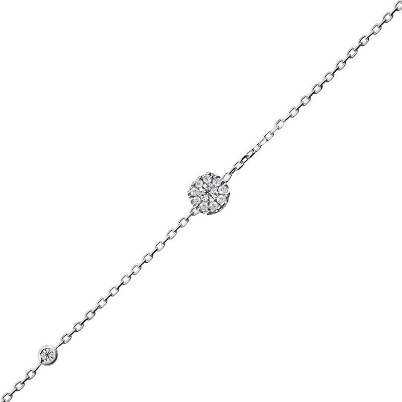 0.14 Karat Pırlanta Coronet Bileklik - IDL Sertifikalı - 1