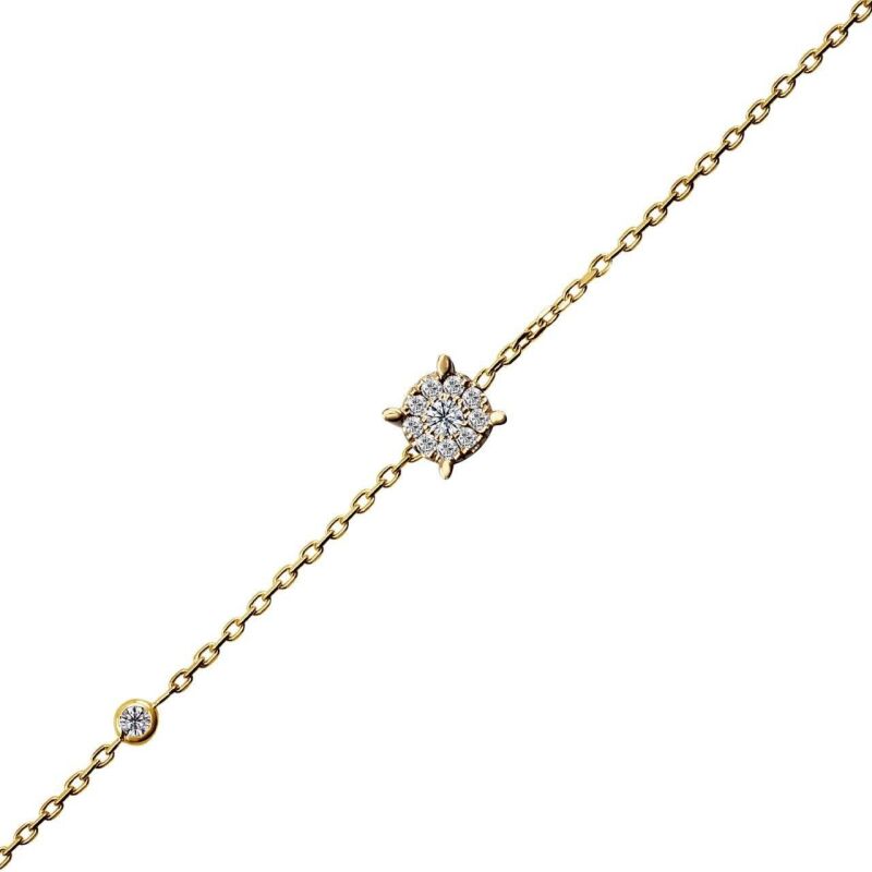 0.14 Karat Pırlanta Coronet Bileklik - IDL Sertifikalı - 1