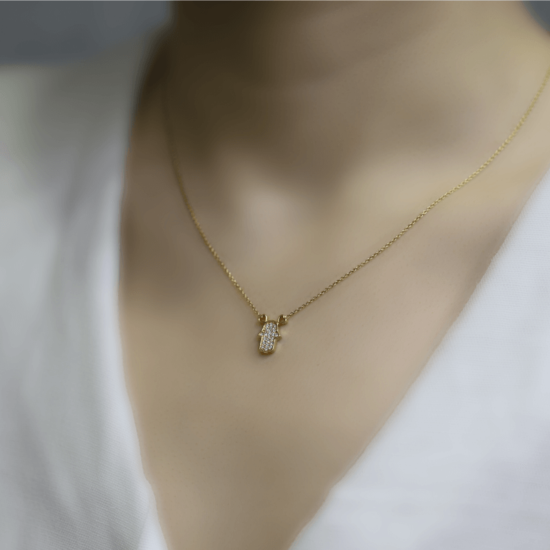 0.15 Karat Pırlanta Fantezi Kolye - IDL Sertifikalı - 5
