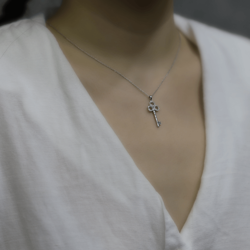 0.15 Karat Pırlanta Fantezi Kolye - IDL Sertifikalı - 5
