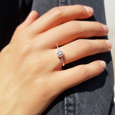 0.17 Karat Pırlanta Baget Yüzük - IDL Sertifikalı - 3