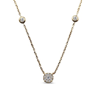 0.17 Karat Pırlanta Coronet Kolye - IDL Sertifikalı - 1