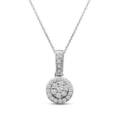 0.18 Karat Pırlanta Coronet Kolye - IDL Sertifikalı - 1