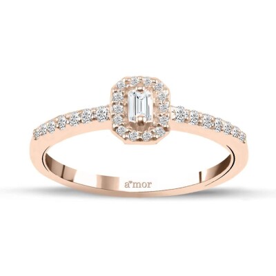 0.19 Karat Pırlanta Baget Yüzük - IDL Sertifikalı - 1