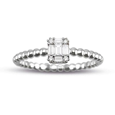 0.20 Karat Pırlanta Baget Yüzük - IDL Sertifikalı - 1
