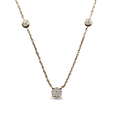0.20 Karat Pırlanta Coronet Kolye - IDL Sertifikalı - 1
