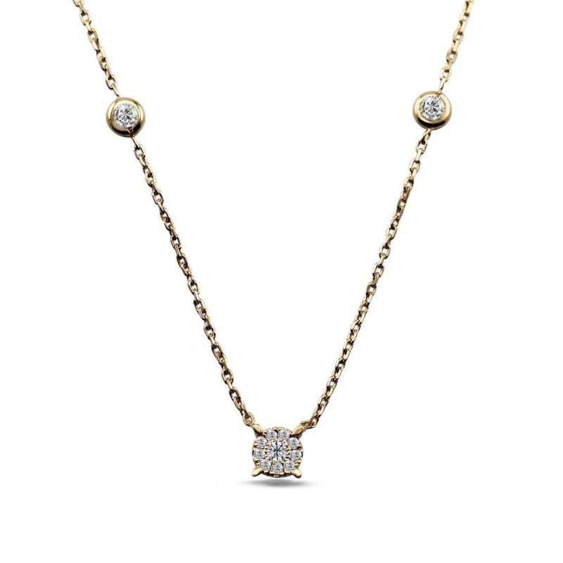 0.20 Karat Pırlanta Coronet Kolye - IDL Sertifikalı - 1