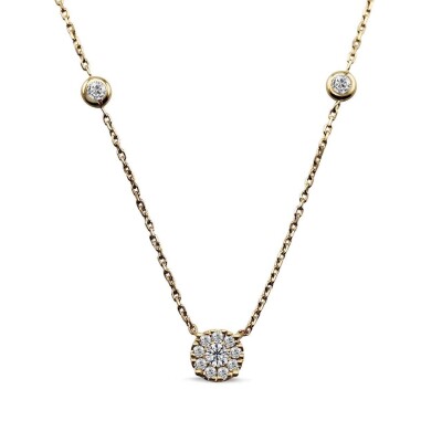 0.24 Karat Pırlanta Coronet Kolye - IDL Sertifikalı - 1