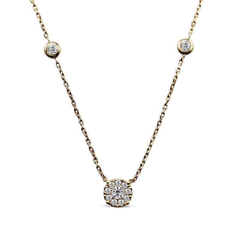 0.24 Karat Pırlanta Coronet Kolye - IDL Sertifikalı - 1