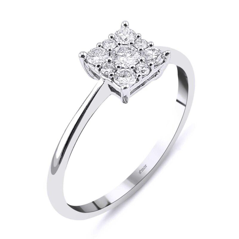 0.24 Karat Pırlanta Coronet Yüzük - IDL Sertifikalı - 2