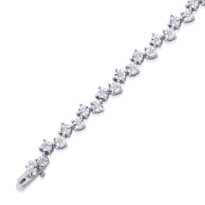 0.24 Karat Pırlanta Su Yolu Bileklik - IDL Sertifikalı - 1