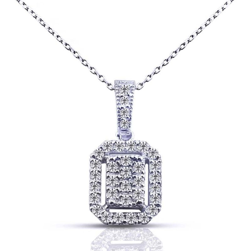 0.25 Karat Pırlanta Coronet Kolye - IDL Sertifikalı - 1