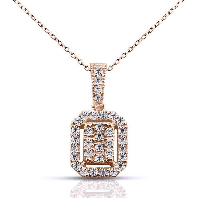 0.25 Karat Pırlanta Coronet Kolye - IDL Sertifikalı - 1