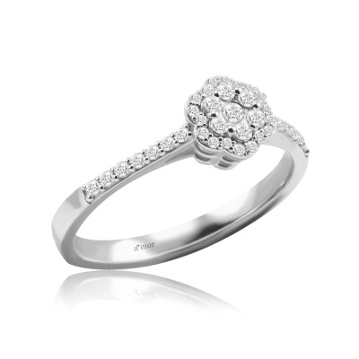 0.25 Karat Pırlanta Coronet Yüzük - IDL Sertifikalı - 2