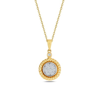 0.25 Karat Pırlanta Fantezi Kolye - IDL Sertifikalı - 1