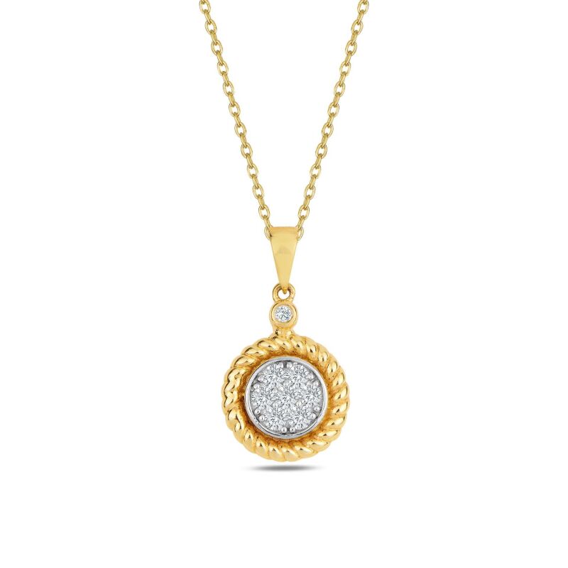 0.25 Karat Pırlanta Fantezi Kolye - IDL Sertifikalı - 1