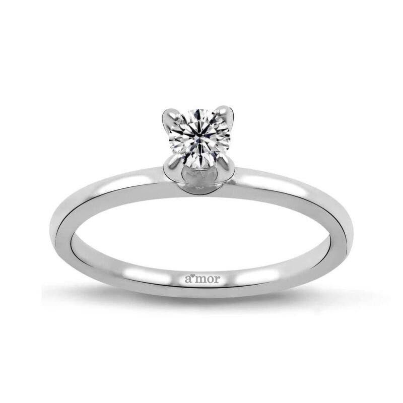 0.25 Karat Pırlanta Tektaş Yüzük - IDL Sertifikalı - 1