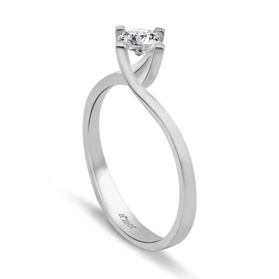 0.25 Karat Pırlanta Tektaş Yüzük - IDL Sertifikalı - 2