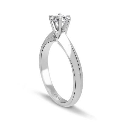 0.25 Karat Pırlanta Tektaş Yüzük - IDL Sertifikalı - 2
