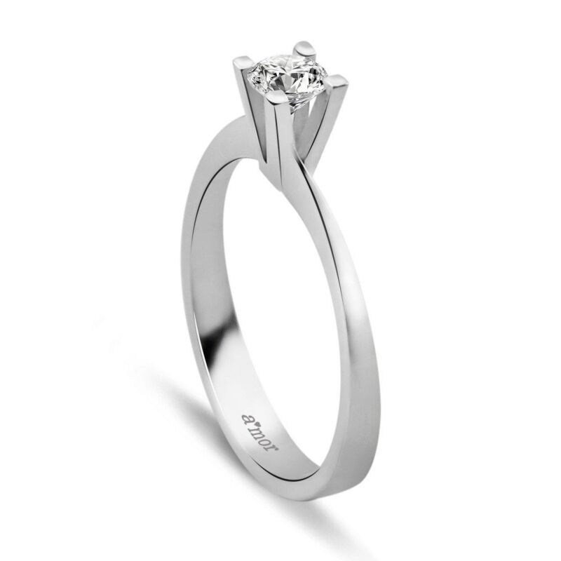0.25 Karat Pırlanta Tektaş Yüzük - IDL Sertifikalı - 2
