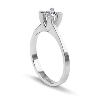 0.25 Karat Pırlanta Tektaş Yüzük - IDL Sertifikalı - 2