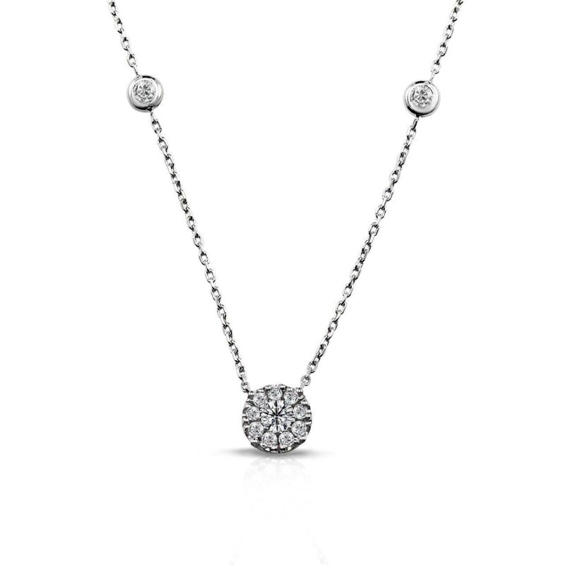 0.26 Karat Pırlanta Coronet Kolye - IDL Sertifikalı - 1