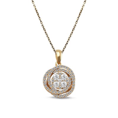 0.28 Karat Coronet Pırlanta Kolye - IDL Sertifikalı - 1