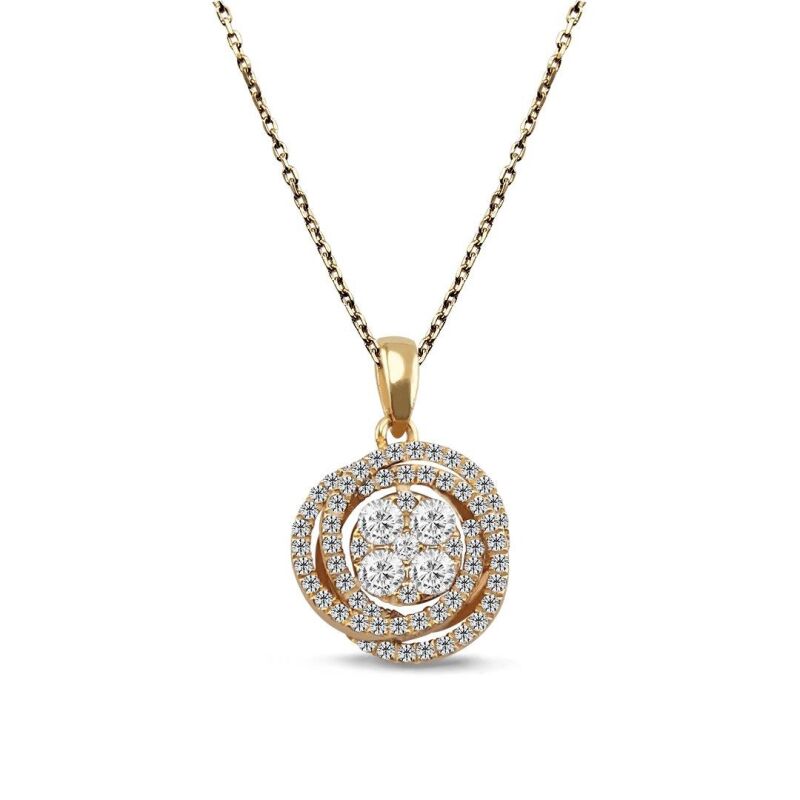 0.28 Karat Coronet Pırlanta Kolye - IDL Sertifikalı - 1