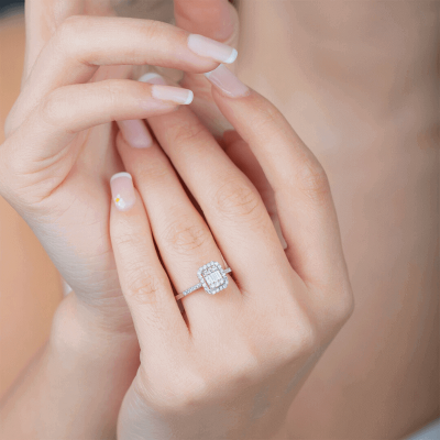 0.32 Karat Pırlanta Baget Yüzük - IDL Sertifikalı - 6