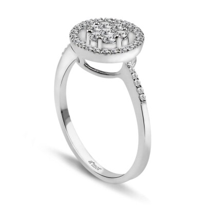 0.34 Karat Pırlanta Coronet Yüzük - IDL Sertifikalı - 2