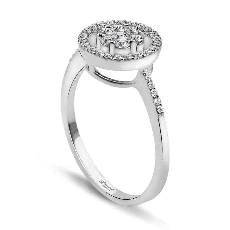0.34 Karat Pırlanta Coronet Yüzük - IDL Sertifikalı - 2