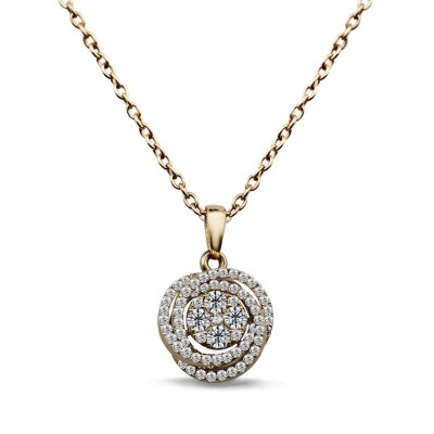 0.34 Karat Coronet Pırlanta Kolye - IDL Sertifikalı - 1