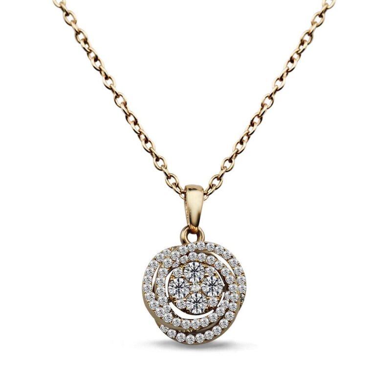 0.34 Karat Coronet Pırlanta Kolye - IDL Sertifikalı - 1