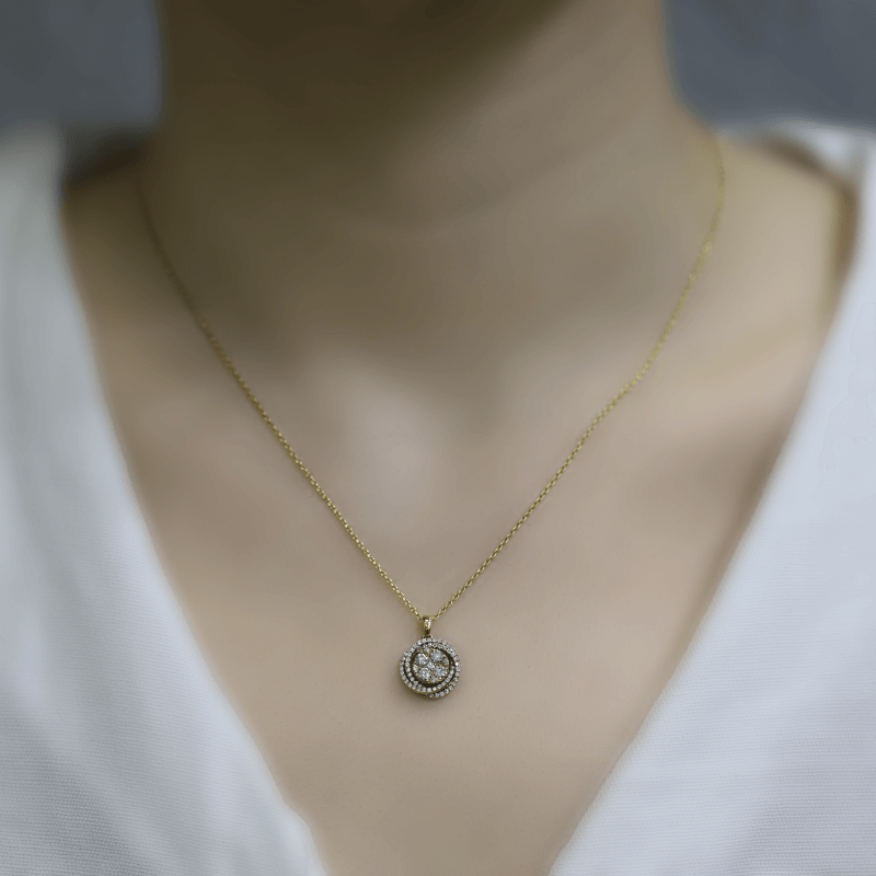 0.34 Karat Coronet Pırlanta Kolye - IDL Sertifikalı - 3