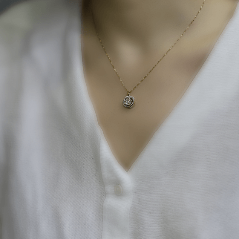 0.34 Karat Coronet Pırlanta Kolye - IDL Sertifikalı - 5
