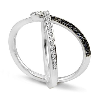 0.34 Karat Pırlanta Safir Yüzük - IDL Sertifikalı - 2
