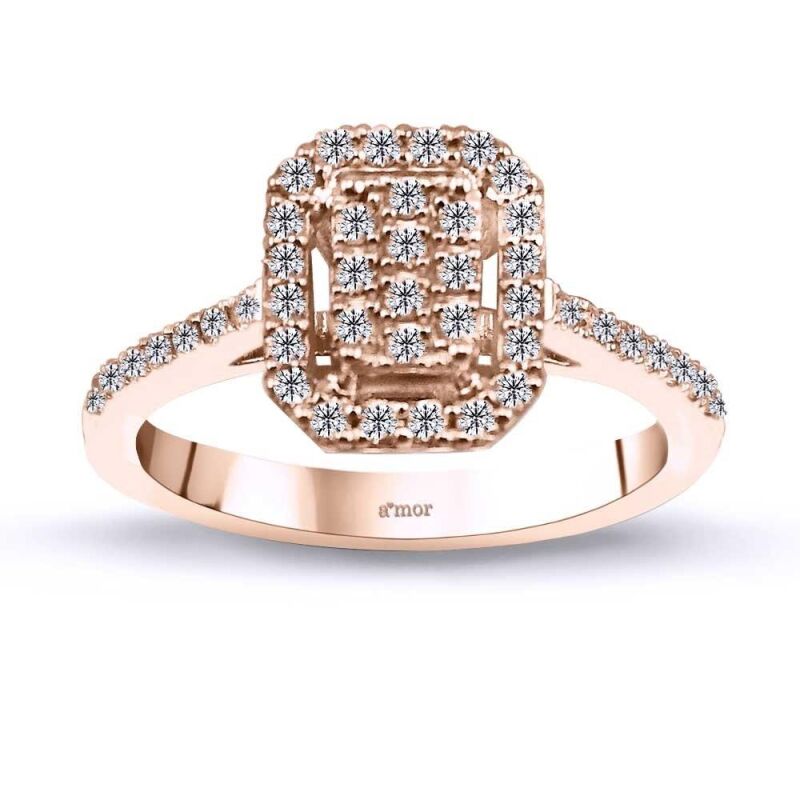 0.36 Karat Pırlanta Coronet Yüzük - IDL Sertifikalı - 1