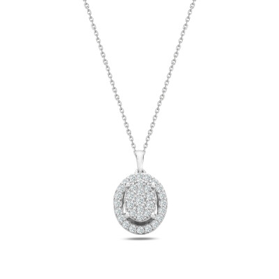 0.38 Karat Coronet Pırlanta Kolye - IDL Sertifikalı - 1