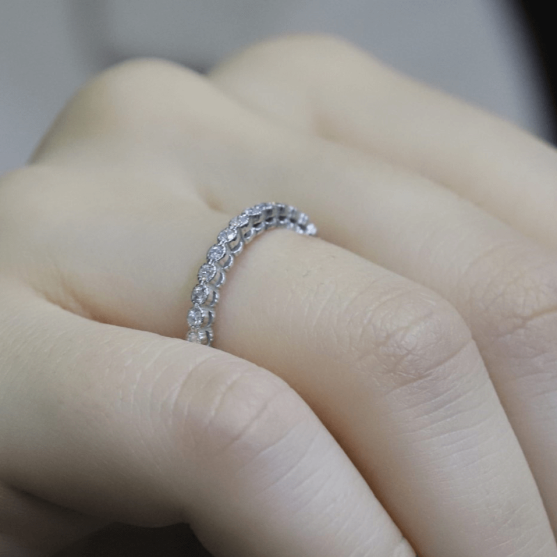 0.38 Karat Pırlanta Tamtur Yüzük - IDL Sertifikalı - 3