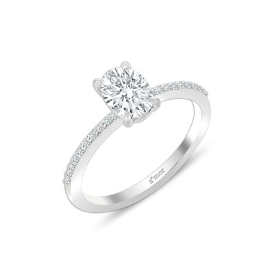 0.39 Karat Pırlanta Tektaş Oval Yüzük - GIA / IDL Sertifikalı - Amor Pırlanta